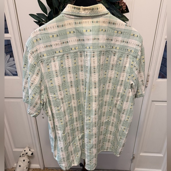 Vintage 80s 90s Classic Elements Embroidered Button Down Shirt SS 24W 26W 24/26 - Picture 2 of 10